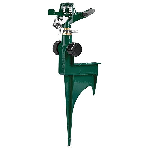 Orbit Zinc Impact Sprinkler on Metal Step Spike, 2-Pack, Green - 56351N - style: 2-Pack