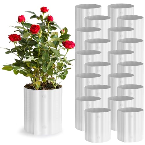 Queekay 20 Pcs Rose Cones Winter Protection Plant Covers Outdoor,White