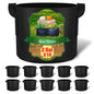 Gardzen 10-Pack 2 Gallon Grow Bags Fabric Pots with Heavy Duty Handles - size: 2 Gallons