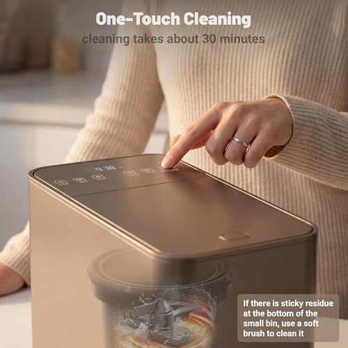 3.2L Electric Kitchen Composter, Smart Odorless, Auto-Cleaning, Low Noise - color: Gray
