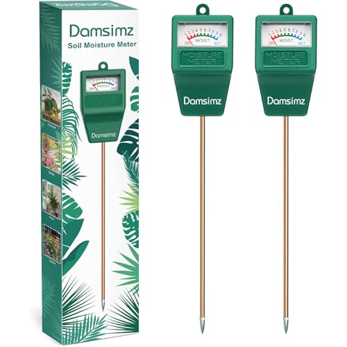 2-Pack Soil Moisture Meter for Plants, Easy-to-Read Plant Water Meter