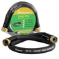 Short Garden Hose 3 ft x 5/8" Female to Female, Heavy Duty Small Water Hose Extender Connector, Leak-Free Connections Hybrid Rubber Leader Hose with 3/4" Double GHT Fittings, Black - size: 3ft Female to Female