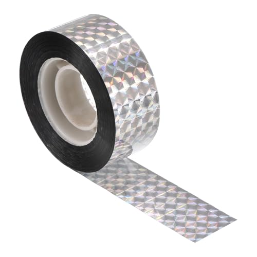 MECCANIXITY Bird Deterrent Reflective Tape, 80m(262feet) Anti Pigeons Repellent Scare Strips Double Sided Flash 2.4cm(1 inch) for Birds Gardens Control - size: 262 ft x 1 in