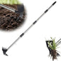 Weed Puller Tool with Long Handle, 2 in 1 Weed Rake and Garden Hoe, Heavy Duty Steel Manual Weeder for Yard, Lawn and Garden, 61 Inch(WP-01)