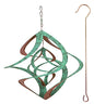 Red Carpet Studios Deluxe Double Helix Cosmix Wind Spinner, 14-Inch, Patina and Copper - color: Deluxe With Hanger Patina & Copper Finish