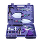 Garden Tools Set, JUMPHIGH 10 Pieces Gardening Tools with Floral Print, Ergonomic Handle Trowel Rake Weeder Pruner Shears Sprayer, Garden Hand Tools with Carrying Case Gardening Gifts for Women Father - color: Purple