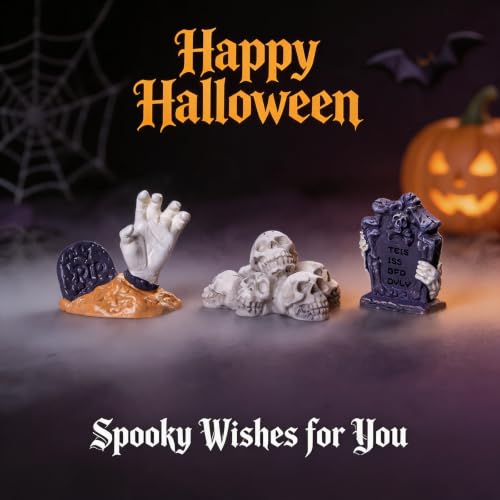 13PCS Halloween Mini Resin Figures, 13 Styles Halloween Figurines - color: Halloween Fixed-c