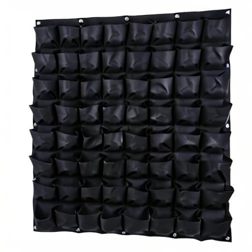Ogrmar 64 Pockets Wall Planter Breathable Vertical Garden Planter Grow Bag - size: 64 Pockets