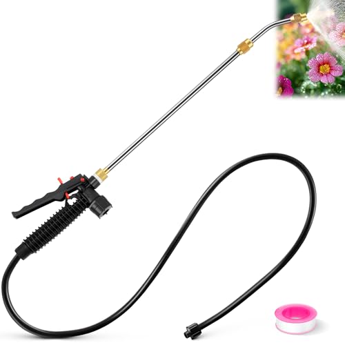 Enhon Extendable Sprayer Wand Compatible with PetraTools & Greenworks - color: Red, size: 29 inch, style: Compatible with PetraTools & Greenworks