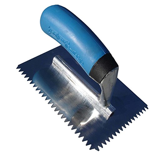 TROXELL USA 6inches Mini Trowel 3/16inches V notch, 14-33MINI
