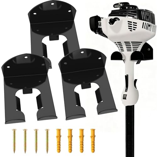 Garage Organizer Trimmer Rack,Organizer Wall Hanger, 3 Pack, Black - color: Black