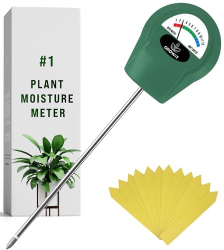 Soil Water Monitor for Plants - Soil Moisture Meter | Hydrometer for Plants | Plant Moisture Meter Houseplants | Water Tester for Plants | Farming Indoor and Outdoor Plants- Hunter Green