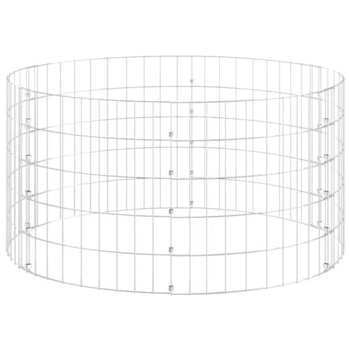 Galvanized Steel Outdoor Compost Bin 39.4x19.7 Inches, Rustproof Mesh Garden Composter for Leaves, Weeds, and Lawn Clippings - size: 39.4" x 19.7"