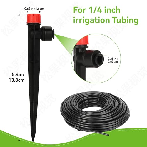 Vatony 20PCS Plant Self Watering Insert Spikes Device, Automatic Water Control System with Adjustable Drip Irrigation, Plastic, Special Feature: Automatic Watering (Red) - color: Red