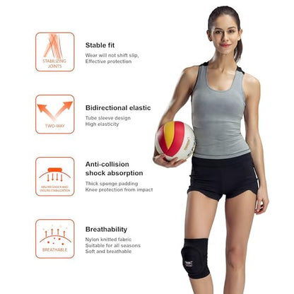 1 Pair Soft Foam Knee Pads, Shock Absorbing Support Unisex - size: Large (38-44 CM/15-17½ ")