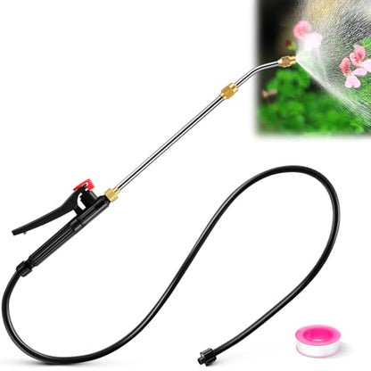 Enhon Extendable Sprayer Wand with Adjustable Nozzle, Filter & PVC Hose - size: 11.4 In