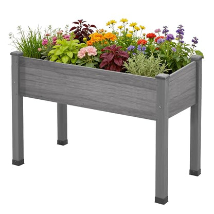 AMERLIFE Raised Garden Bed, 48x30x24 Inch - color: Gray, size: 4x2 FT-Regular