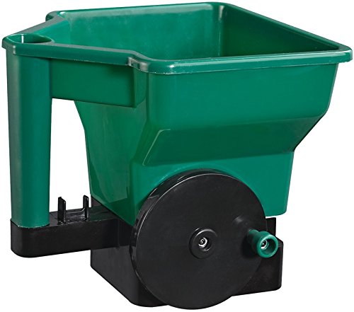 Edward Tools Handheld Fertilizer Spreader - Uniform Lawn and Garden Spreader for Grass Seed/Fertilizer/Ice Melt Spreader - Adjustable Lawn Spreader Setting - Easy Crank Design - 3L Capacity