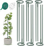 6 Pack 24 in Extendable Plant Support Stakes for Outdoor Plants and Flowers