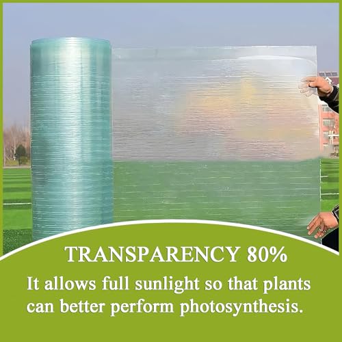Polycarbonate Greenhouse Panels Clear Roofing Sheets 2x32ft - size: 23.6 in x 32 ft