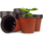 100 PCS Plastic Nursery Pots 4 Inch - style: 4 Inch