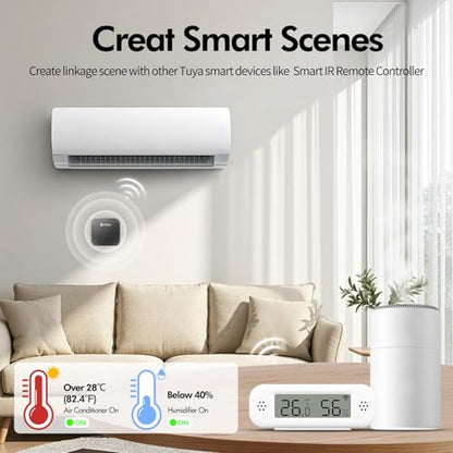 eMylo WiFi Thermometer Hygrometer, Smart Mini Temperature Humidity Sensor