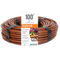 DIG ¼” 100’ MICROLINE™ Dripline - Enhanced 6” Emitter Spacing, UV-Resistant, Perfect for Diverse Garden Layouts (Brown) SHB106 - size: 100',¼" MICROLINE Dripline - 6” Spacing