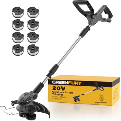 Cordless Weed Wacker Compatible with Dewalt 20V MAX Batteries(Tool Only) - color: Black