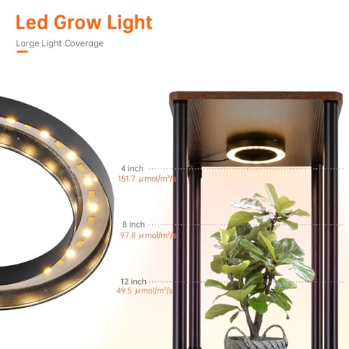 Bstrip Plant Stand Indoor with Grow Light, 81.3in Tall Indoor Plant Shelf - size: 81.3" H