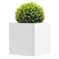 Metal Square Planter Box 26in,White - color: White, size: 26"L x 26"W x 26"H