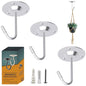 NACETURE Heavy Duty Plant Ceiling Hooks, Stainless Steel, 3 Pack - color: Sliver