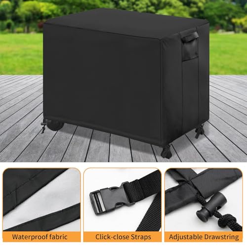 EATAKWARD 60'' X 24'' X 35'' 420D Waterproof Outdoor Prep Table Cover, Oxford fabric BBQ Table Cover, Suitable for Grill Table, Patio Kitchen Prep, Work Table, Workbench, Dining Cart