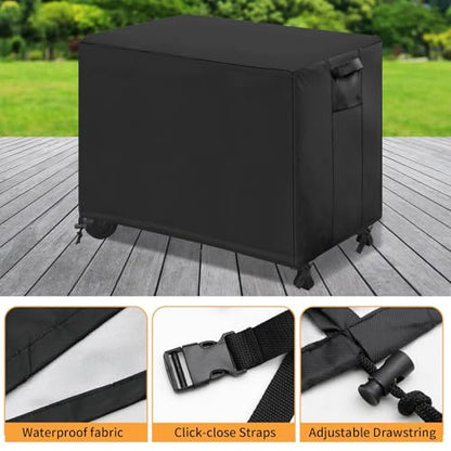 EATAKWARD 60'' X 24'' X 35'' 420D Waterproof Outdoor Prep Table Cover, Oxford fabric BBQ Table Cover, Suitable for Grill Table, Patio Kitchen Prep, Work Table, Workbench, Dining Cart