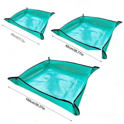 Waterproof Potting Mat, Foldable Transplanting Mat for Indoor Plants, Succulents, Gardening (Medium) - size: Medium