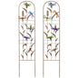 2 Pack Metal Garden Trellis for Climbing Plants - color: Dragonfly