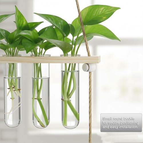 12 Tubes Hanging Plant Propagation Station,Hydroponic 3 Tiered Wall Planter