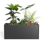 Metal Planter Box Rust-Resistant Design 36x15x15 Inch | Black - color: Black