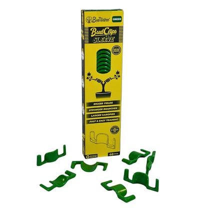 BudTrainer BudClips for Low Stress Plant Training, Green, 40-Pack - color: Green, size: 40pk