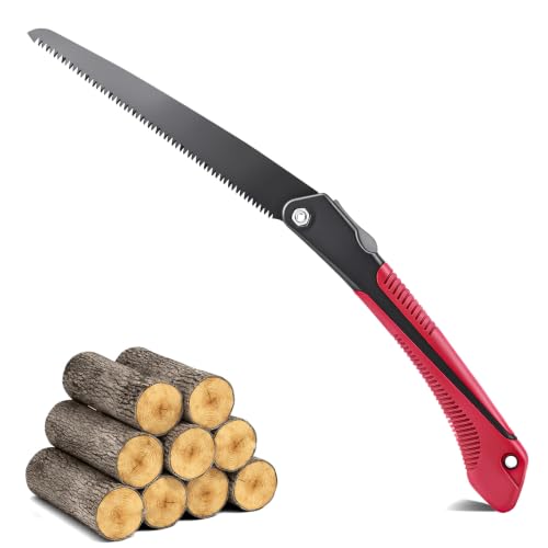 Folding Saw, 10inch Hand Saw for Wood Cutting and Pruning Saw