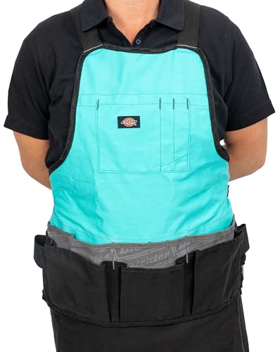 Dickies 16-Pocket Workshop Bib Apron - color: Teal, style: 1 Unit