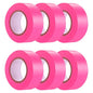 6 Pack Pink Flagging Tape, Non-Adhesive Plastic Ribbon Neon Marking Roll - color: Pink