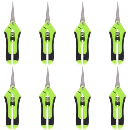 8 PCS 6.5 Inch Gardening Shears, Straight Pruning Trimming Scissors