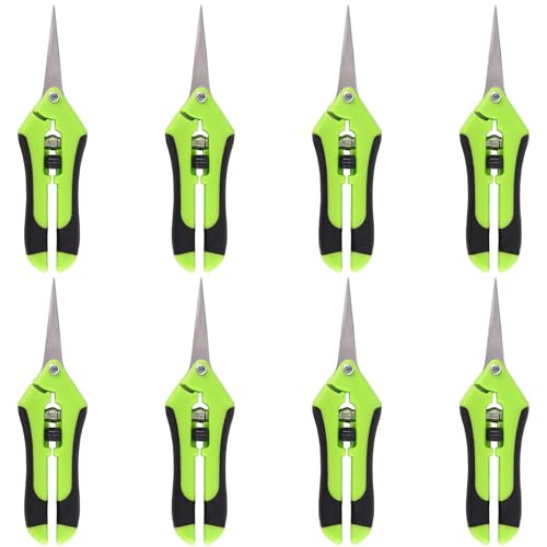 8 PCS 6.5 Inch Gardening Shears, Straight Pruning Trimming Scissors