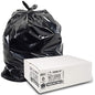 Aluf Plastics RCT-33XXX Heavy Duty 33 Gallon Trash Bags (Huge 100 Ct. /w Flap Ties) - 2 MIL equiv. Thick Gauge Large Black Plastic Garbage Liners for Kitchen, Home. Outdoor, Lawn, Yard, Contractors, Brute/Rubbermaid cans - style: 33 Gal, 2 Mil Equiv, 100