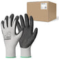 toolant Crinkle Latex Work Gloves, 60 Pairs, Gray, Medium - color: Gray - 60 Pairs, size: Medium