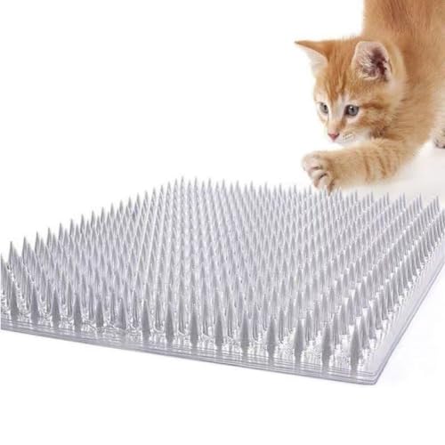 10 Packs Scat Mat for Cats, 13X16 inches Transparent Cat Deterrent Mat - color: Transparent