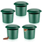 Qualirey 5 Pcs Slug Traps for Garden, Beer Trap for Snails, Green - color: green