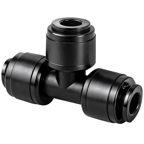 30 Pack 1/4 Inch Drip Irrigation Tee Fittings - 1/4'' Drip Line Push-to-Fit Connectors for 1/4 Inch Drip Irrigation Tubing Leak Free Lock T Parts for Drip Irrigation System - size: 1/4" Push-to-connect T
