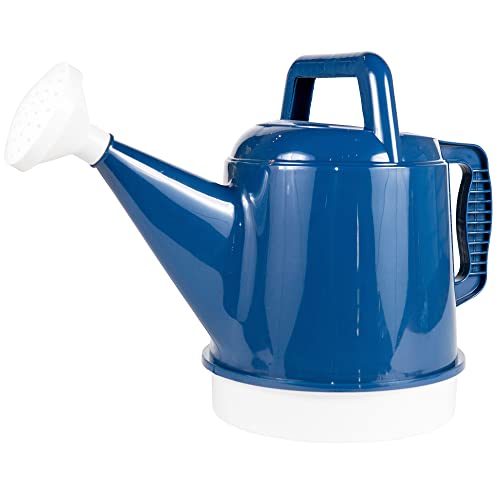 Bloem Watering Can Deluxe 2 Gallon (256 Fl Oz) Classic Blue - color: Classic Blue, size: 2.5 Gallon