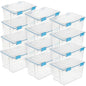 Sterilite Gasket Storage Box with Lids for Home & Office, 54 Quart, 12-Pack - size: 54 Quart, style: 12 Pack